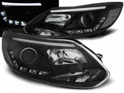 Headlights suitable for FORD FOCUS MK3 11- 10.14 BLACK HEADLIGHT TUBES 