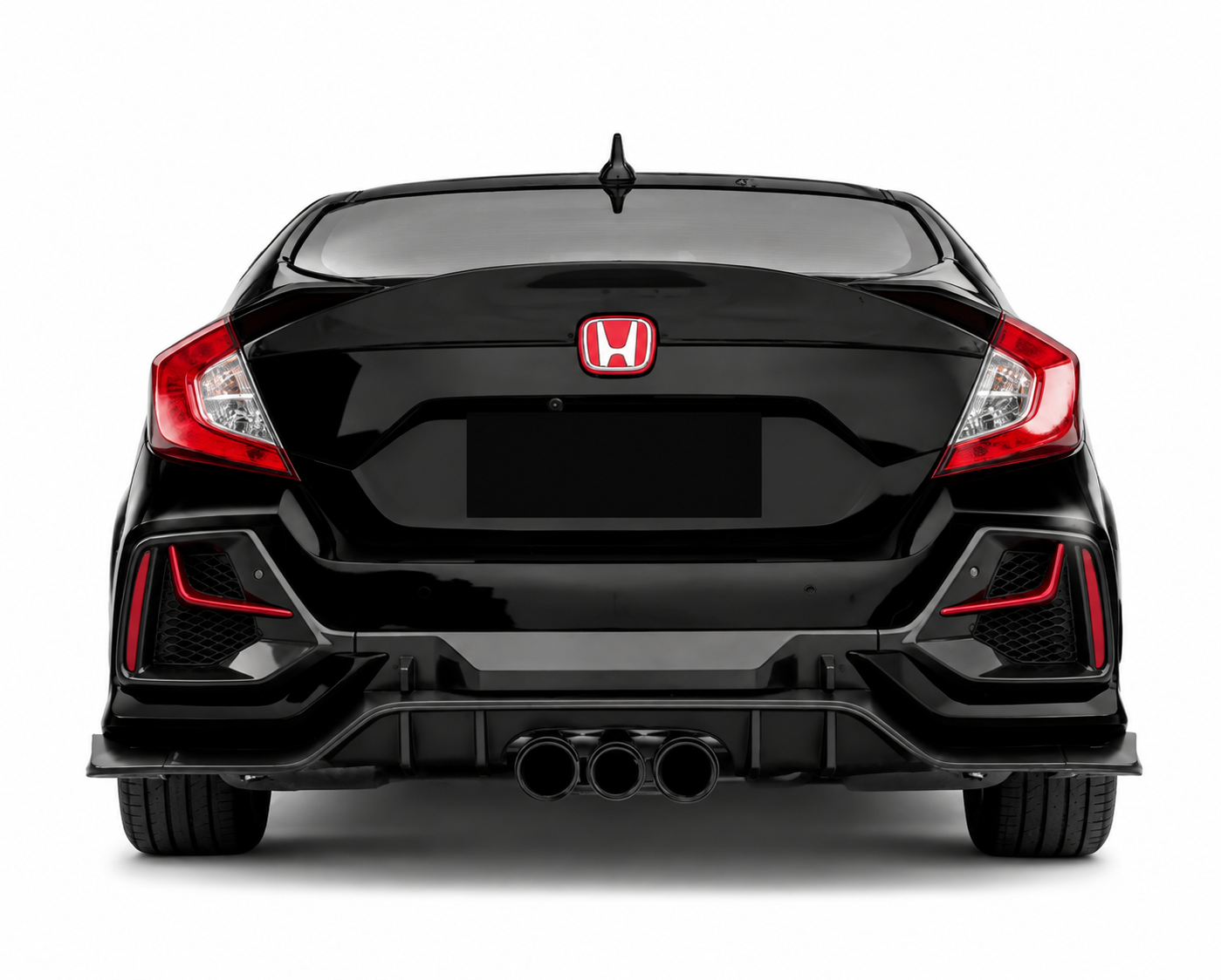 💫ART.10411 PARAURTI POSTERIORE PER HONDA CIVIC X HATCHBACK 16-21💫