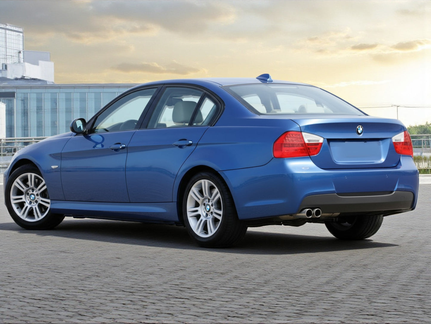 💥ART.4408 Paraurti Posteriore adatto per BMW E90 05-08 LOOK M3💥