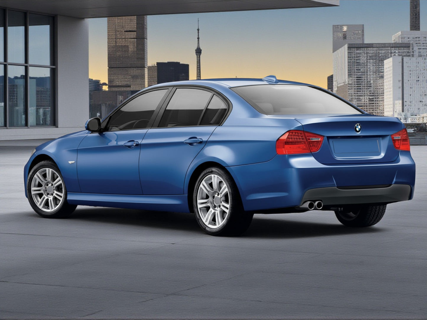 💥ART.4428 Paraurti Posteriore adatto per BMW E90 05-08 LOOK M3💥