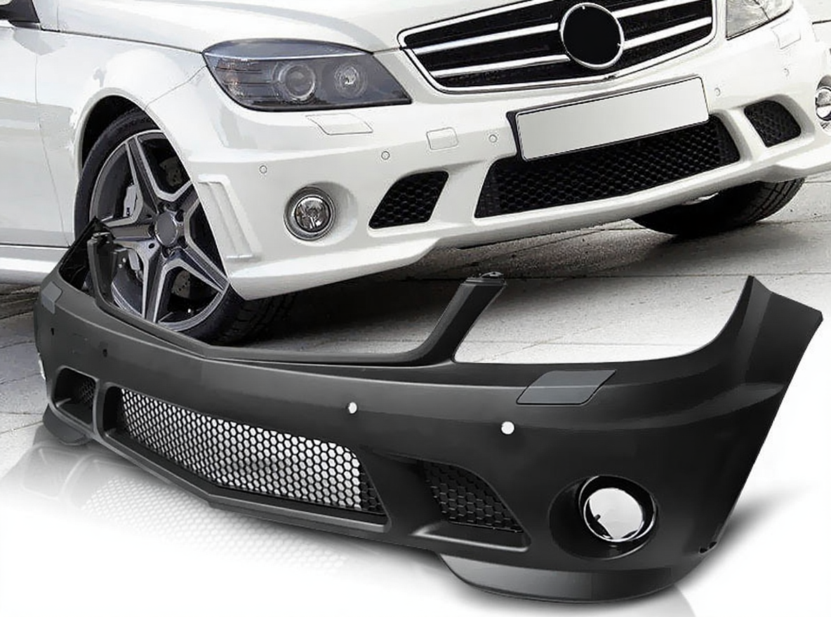 💥ART.4296 Paraurti Anteriore adatto per MERCEDES W204 07-10 LOOK AMG💥