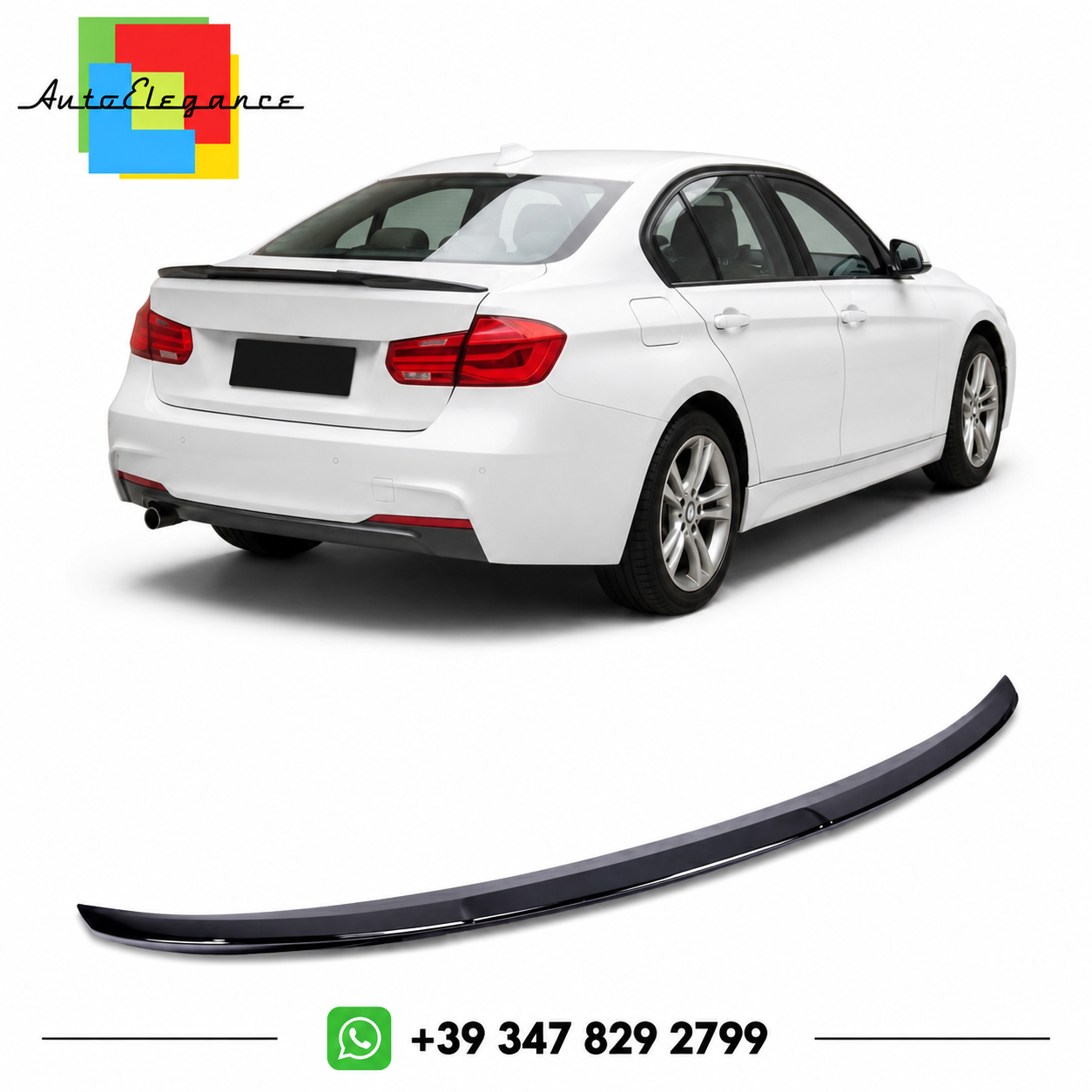 👉Spoiler sul bagagliaio lucido nero adatto per BMW Serie 3 F30 Berlina 11-18👈