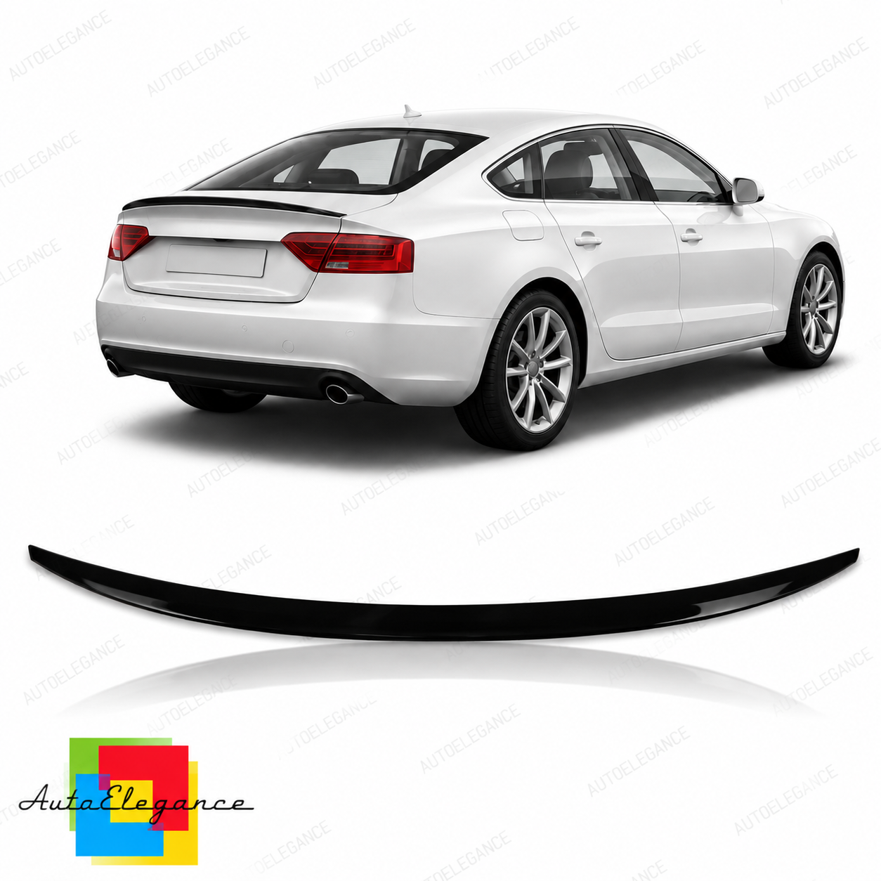 👉Spoiler posteriore del bagagliaio lucido nero Audi A5 8T Sportback 09-17👈