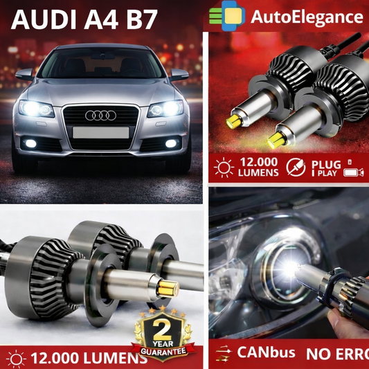 KIT LED per Audi A4 B7 ANABBAGLIANTI H7 CANBUS Bianco 6500K 360 gradi