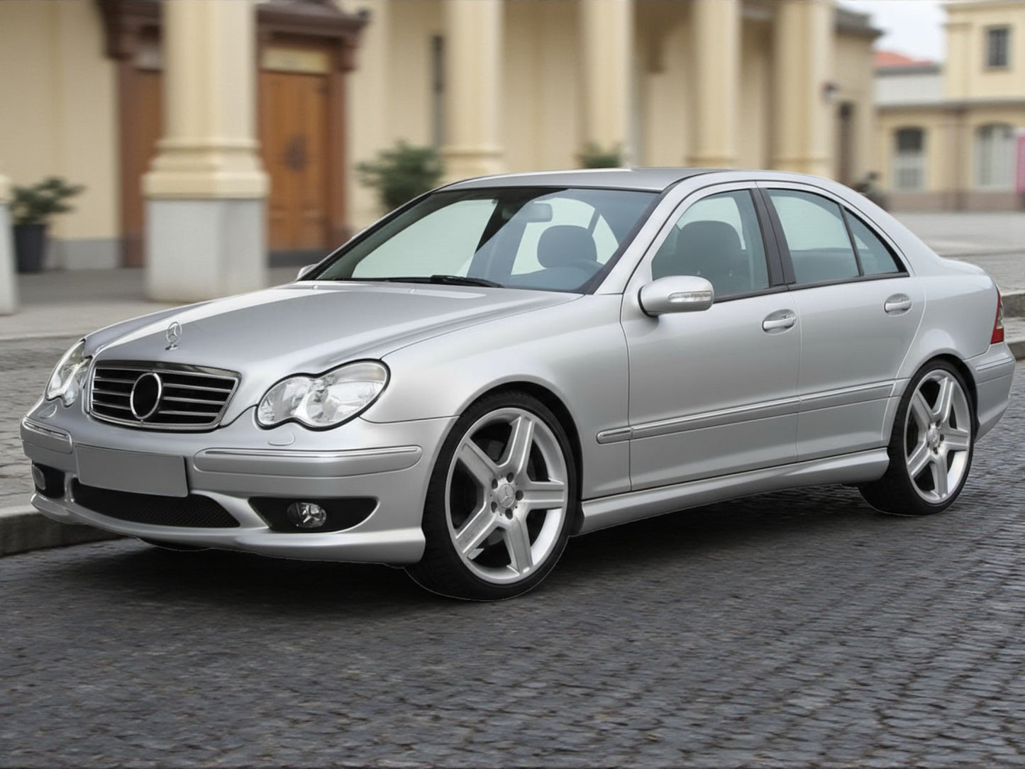 💥ART.4395 Paraurti Anteriore adatto per MERCEDES W203 00-04 LOOK AMG💥