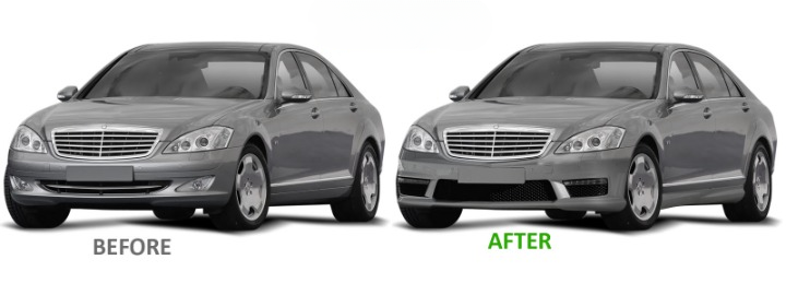💫ART.7799 Paraurti Anteriore AMG LOOK per MERCEDES W221 2005-2013💫