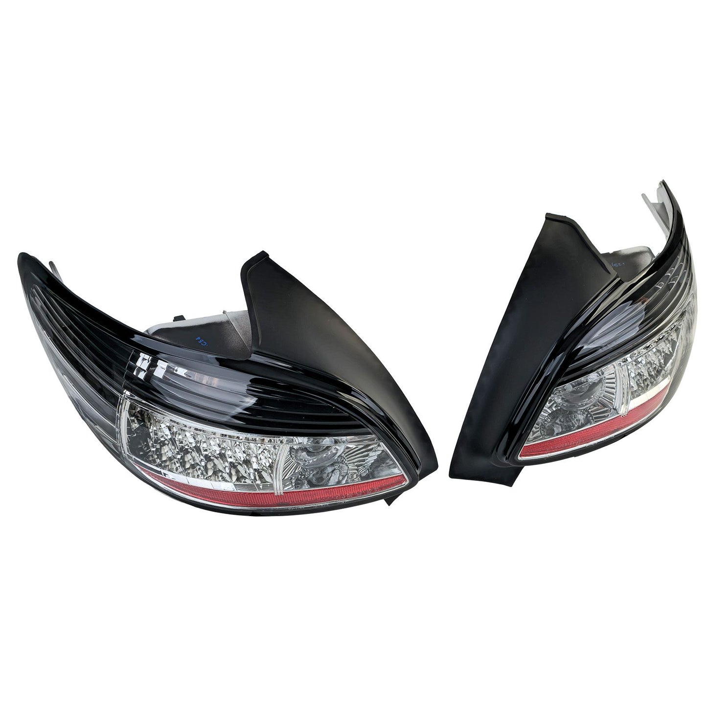 💫ART.4490 Fanali Posteriori in Vetro Trasparente Nero per Peugeot 206 98-09💫