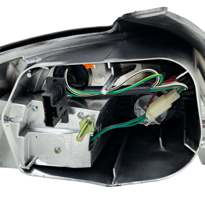 💫ART.4490 Fanali Posteriori in Vetro Trasparente Nero per Peugeot 206 98-09💫