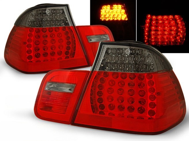 💫ART.6482 Fanali posteriori LED rosso fume adatti per BMW 3 E46 09.2001-03.2005💫