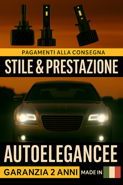 ❤️ KIT LED D1S 6000K BIANCO GHIACCIO PER FARI ANABBAGLIANTI CHRYSLER 300C – AL❤️