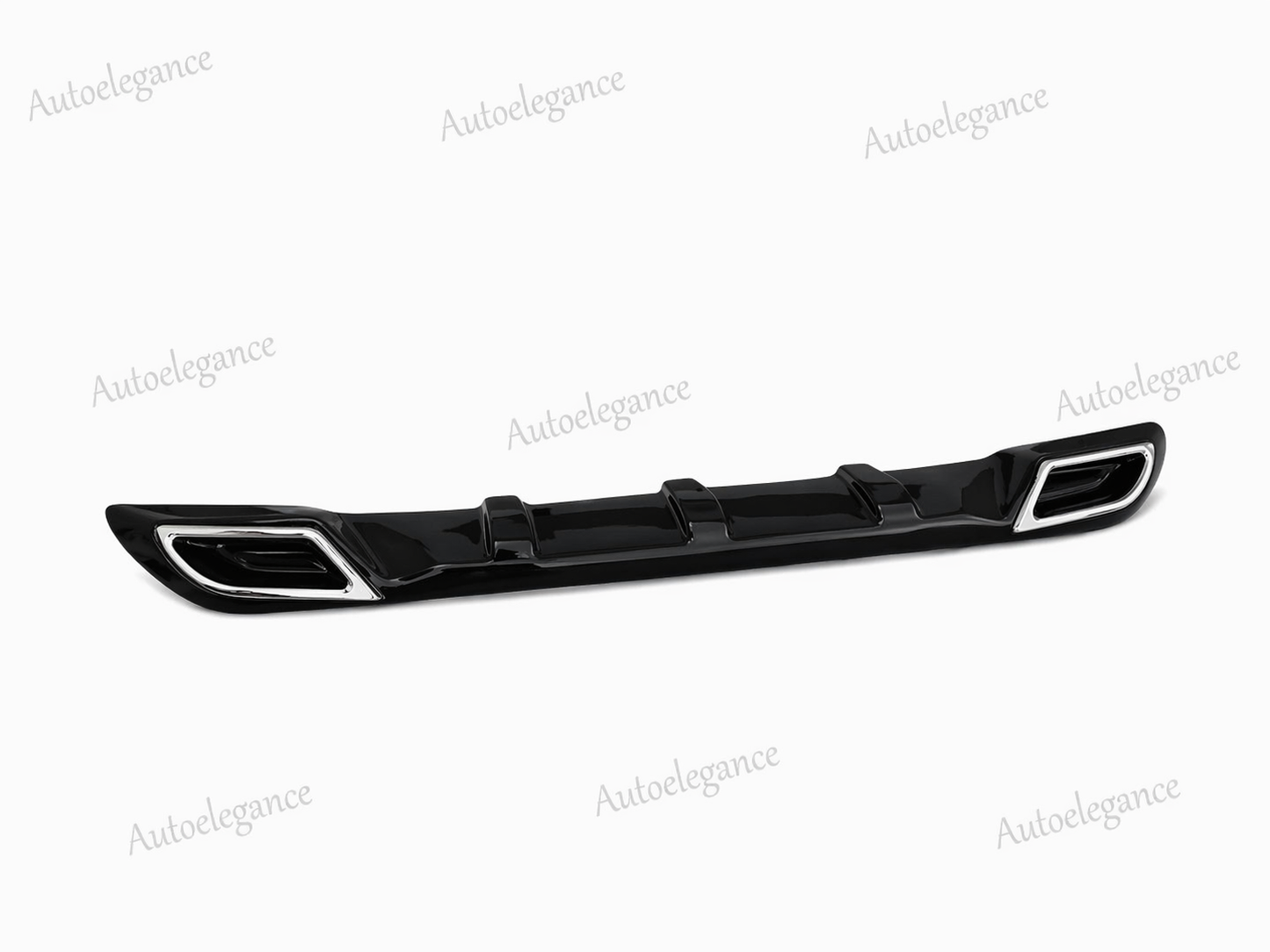 🔥ART.0940 DIFFUSORE ADATTO PER PEUGEOT 208 TERMINALI OVALI ABS NERO LUCIDO🔥