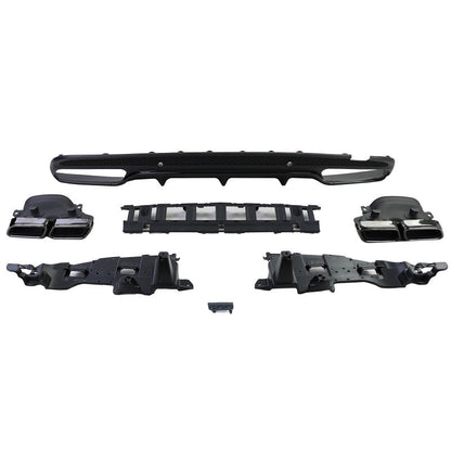 Diffusore Posteriore Sport Nero Mercedes C W205 AMG Line 2013-2018