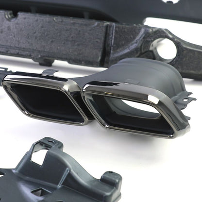 Diffusore Posteriore Sportivo Nero con Doppio Terminale per Mercedes GLC Coupé C