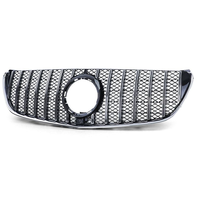 Griglia Anteriore Sport Performance Nero Lucido con Barre Cromate per Mercedes C