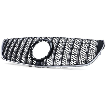 Griglia Anteriore Sport Performance Nero Lucido con Barre Cromate per Mercedes C