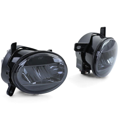Coppia Fendinebbia LED Cristallo Nero Smoke per Audi e Seat
