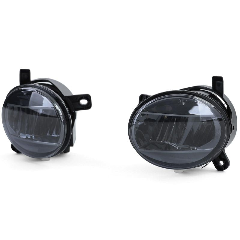 Coppia Fendinebbia LED Cristallo Nero Smoke per Audi e Seat