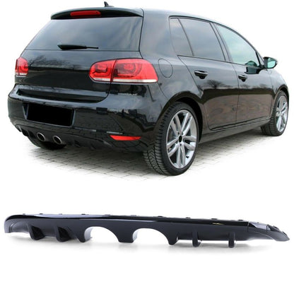 Diffusore Posteriore Sportivo Nero Lucido per VW Golf 6 (1K) 2008–2013