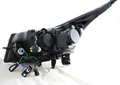 ART.5545  FARI  ANTERIORI  CHEVROLET CRUZE 09-12 TUBO NERO CHIARO