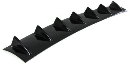 Diffusore Posteriore Universale 7 Alette Nero Lucido ABS con Kit Montaggio