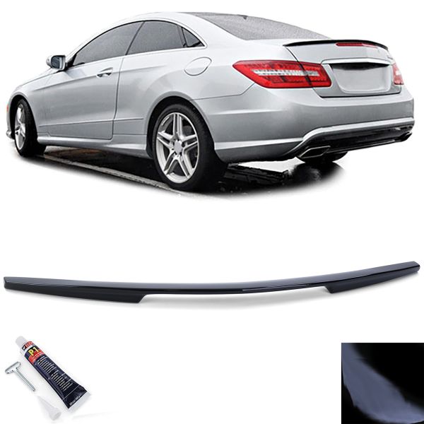 Gloss Black Sport Rear Spoiler suitable for Mercedes E-Class C207 Coupe