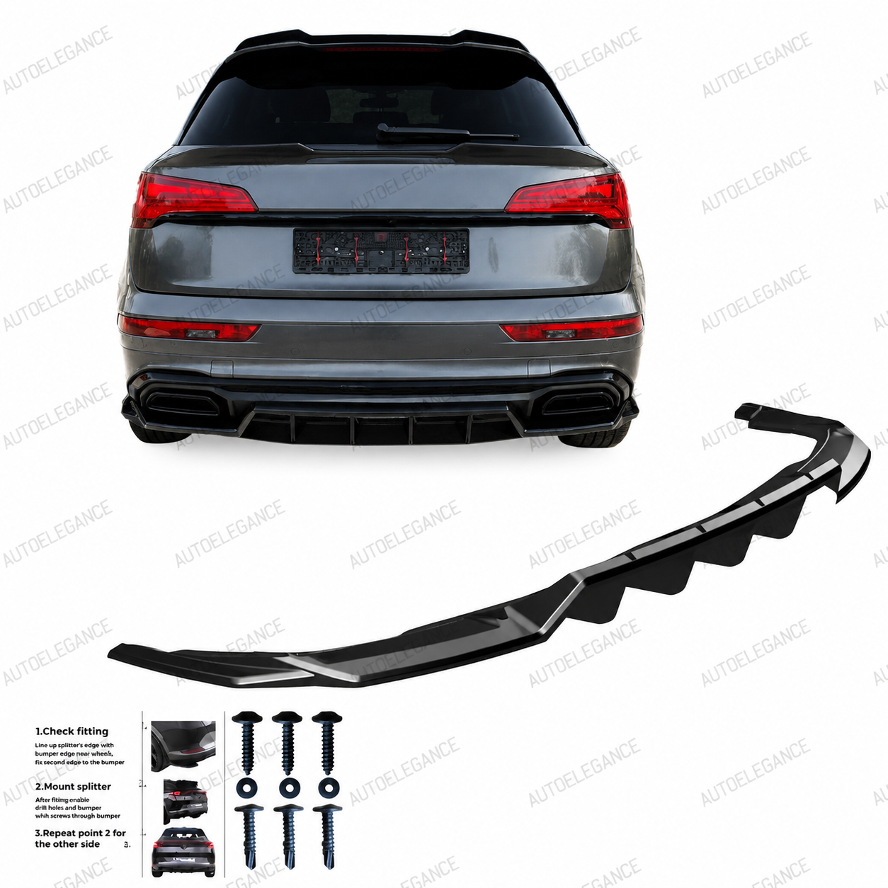 💕ART.10248 SPLITTER POSTERIORI AUDI Q5  2020-2024 del SUV S-Line Mk2 2020-202💕