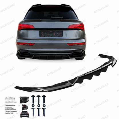 💕ART.10248 SPLITTER POSTERIORI AUDI Q5  2020-2024 del SUV S-Line Mk2 2020-202💕