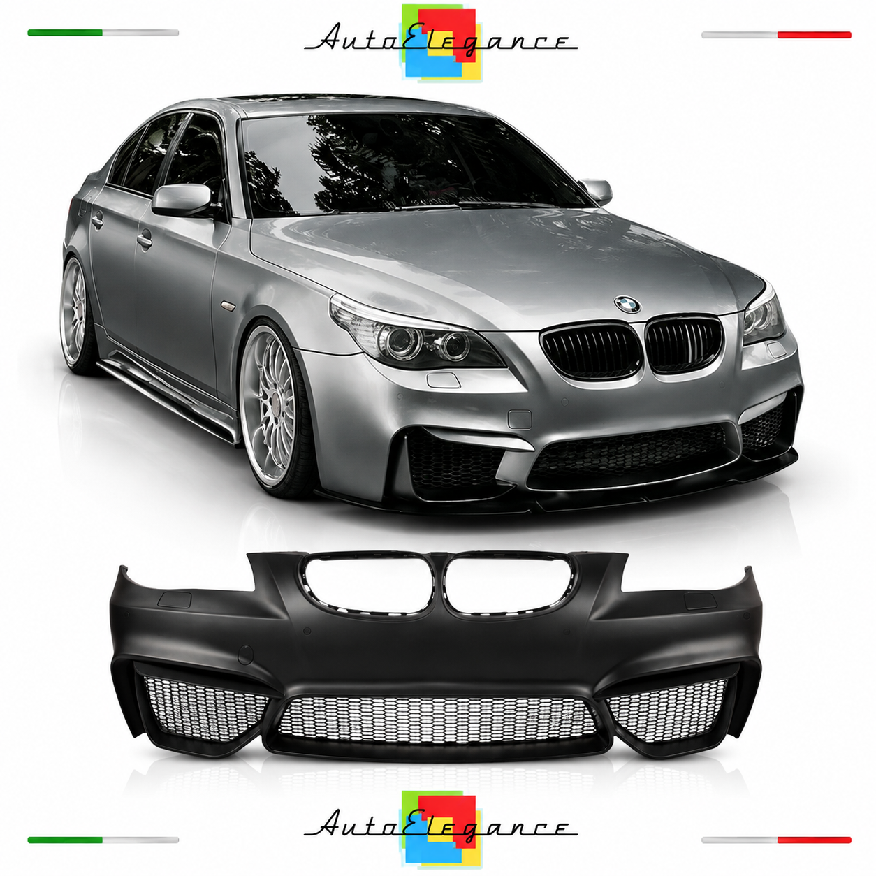 PARAURTI ANTERIORE BMW E60 E61 07-10 LOOK M4 PDC