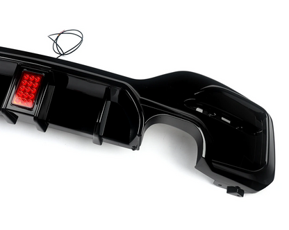 💫ART.8147 Diffusore Posteriore Look M Sport BMW F20 2015-2019 Nero Lucido💫