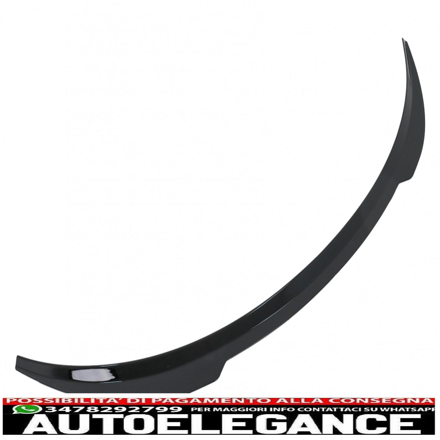 trunk spoiler suitable for tesla model 3 (2017-up) piano black 