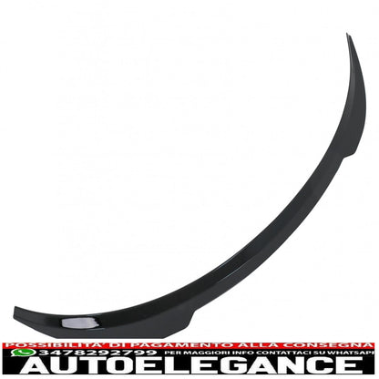 trunk spoiler suitable for tesla model 3 (2017-up) piano black 