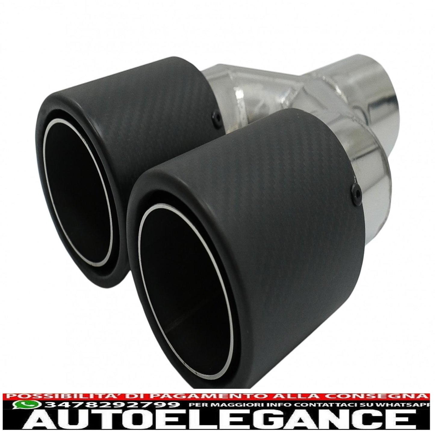 matte carbon fiber exhaust tip air diffuser suitable for bmw 5 series f10 f11 sedan touring (2011-2017) m design