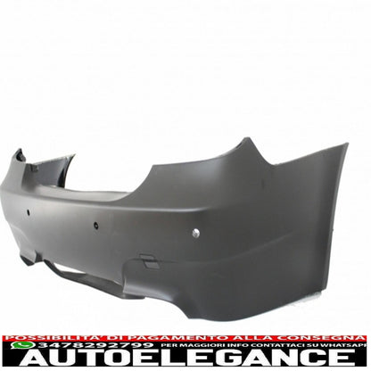 Rear bumper suitable for bmw 5 series e60 (2003-2007) m5 design pdc with exhaust tips 