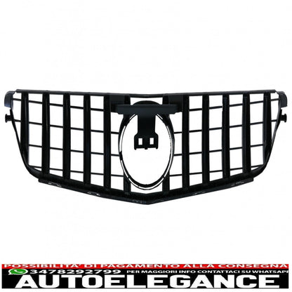front grill suitable for mercedes c class w204 s204 limousine station wagon (2007-2014) gt-r design panamericana chrome