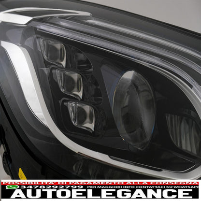 fari anteriori full led adatti per mercedes classe s w222 maybach x222 (2013-2017) look restyling
