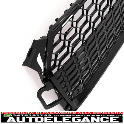 front grille suitable for audi a5 f5 facelift (2019 onwards) racing look piano black 