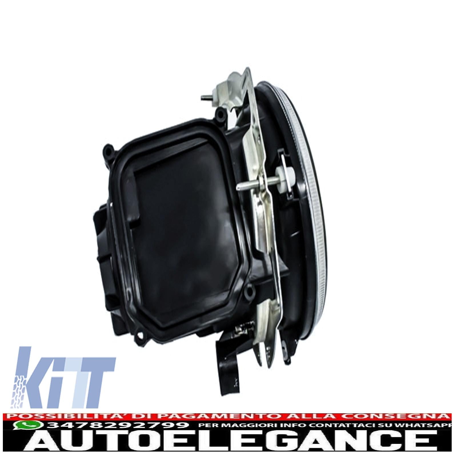 adatto per mercedes w463 classe g 1989-2012 fari led neri bi-xeno look m-design cromati AUTOELEGANCERICAMBI