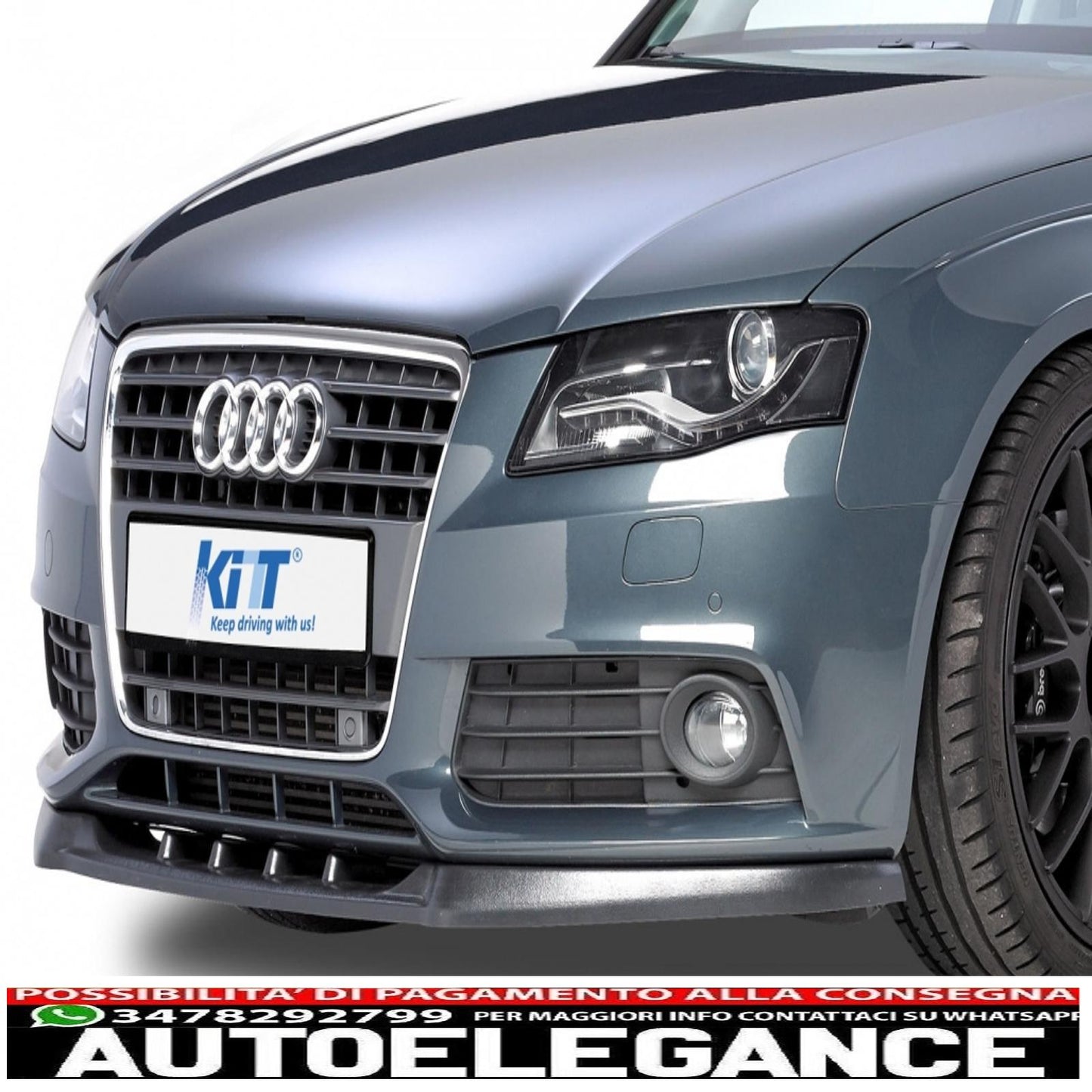 headlights suitable for audi a4 b7 04-08 drl optik led daytime running lights 