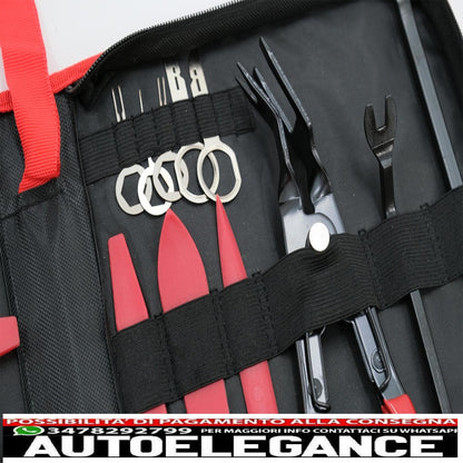 Auto Coating Removal Tool Kit 19pcs Portable Zipper Bag 