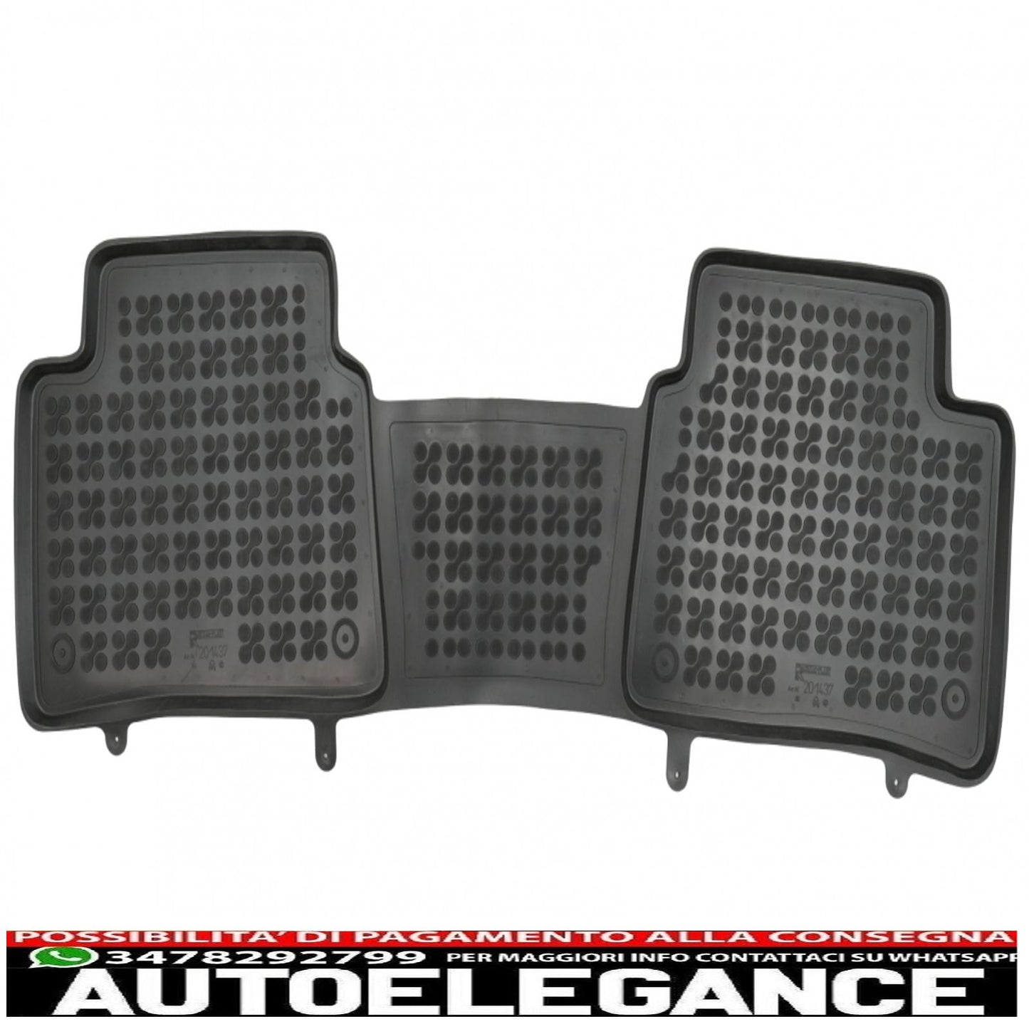 Black rubber floor mats suitable for Toyota Corolla Xii E210 (2018-up) sedan Station Wagon