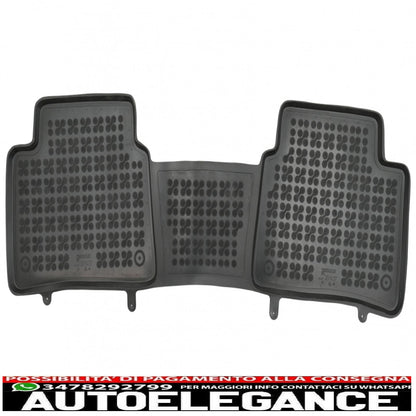 Black rubber floor mats suitable for Toyota Corolla Xii E210 (2018-up) sedan Station Wagon