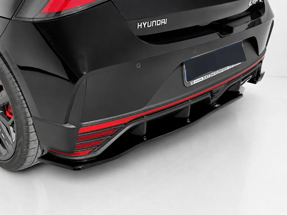 👉Splitter Posteriore Estrattore Hyundai i20 N MK3 2020- Nero Lucido ABS👈