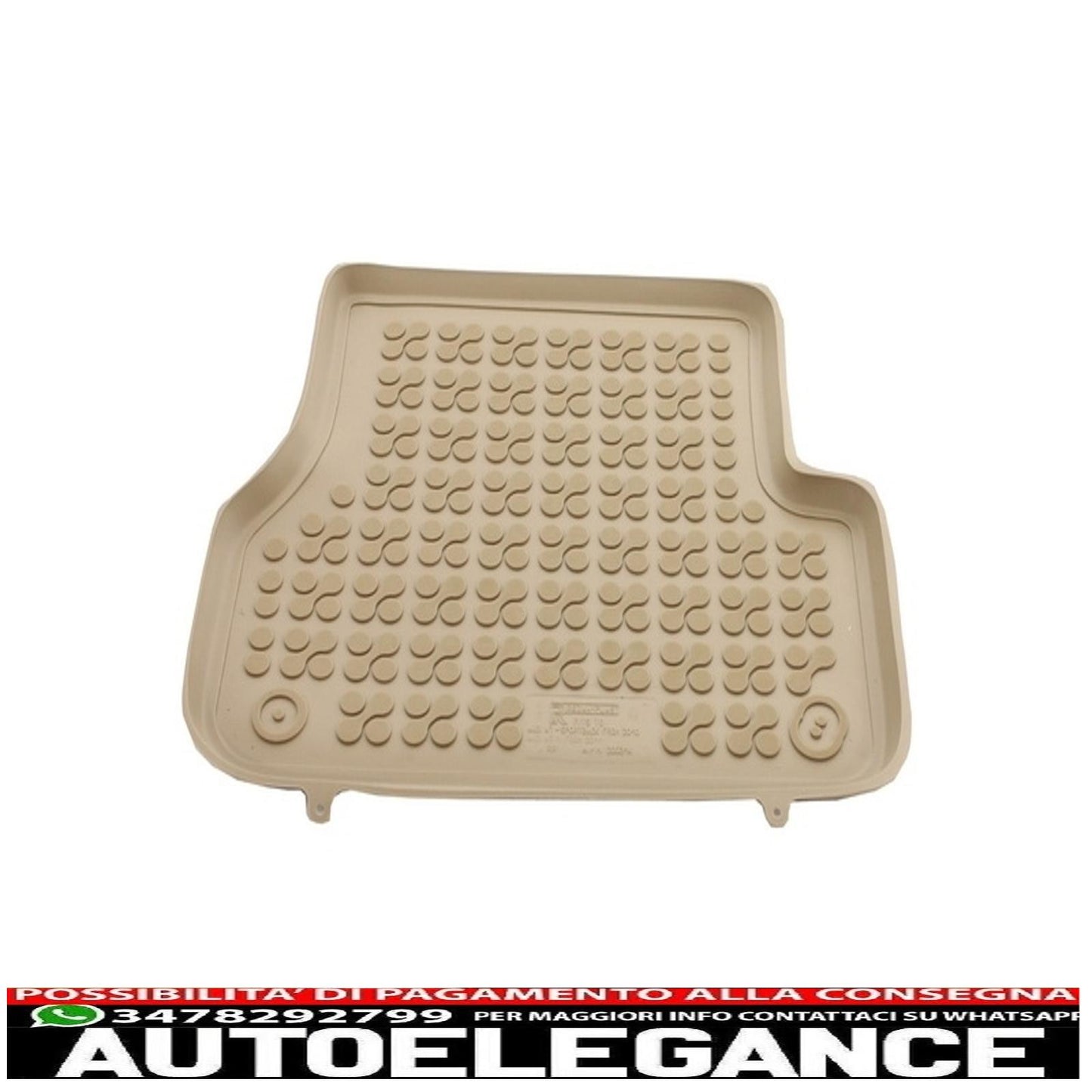 Beige rubber mat suitable for Audi A6 C7 4G Limousine (2011-2018) A7 4G Sportback (2010-2017)