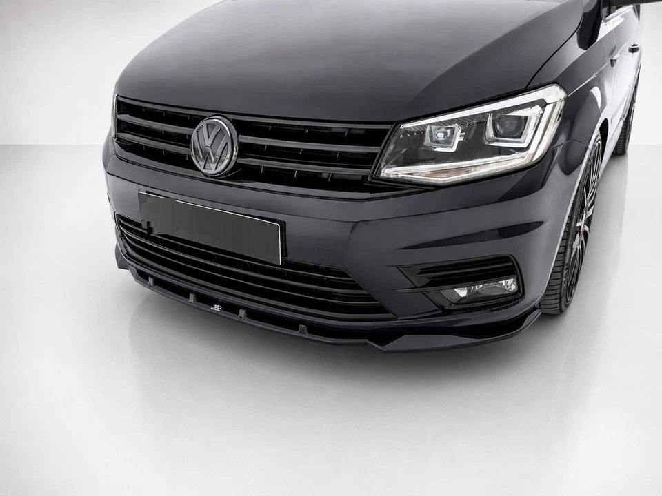 👉Splitter anteriore V.2 per Volkswagen Caddy MK4 2015-2020 in ABS nero lucido👈