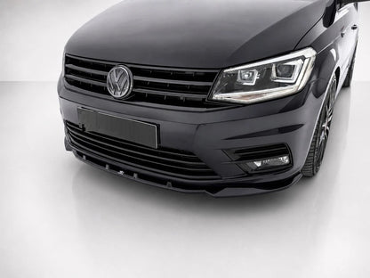 👉Splitter anteriore V.2 per Volkswagen Caddy MK4 2015-2020 in ABS nero lucido👈