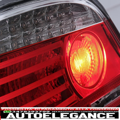 led rear lights suitable for bmw 5 series e60 (04.2003-03.2007) red transparent lci facelift design