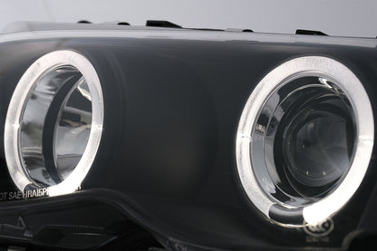 Angel Eyes LED Headlights for BMW E46 01-05 Facelift Sedan Touring - show original titleOriginal text Angel Eyes LED Headlights for BMW E46 01-05 Facelift Sedan Touring