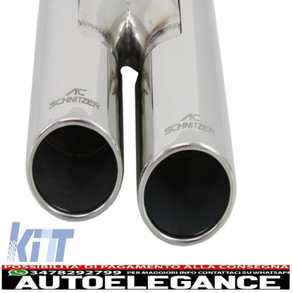 m-technik body kit suitable for bmw e60 (5 series) (2003-2010) with acs-look exhaust silencer 
