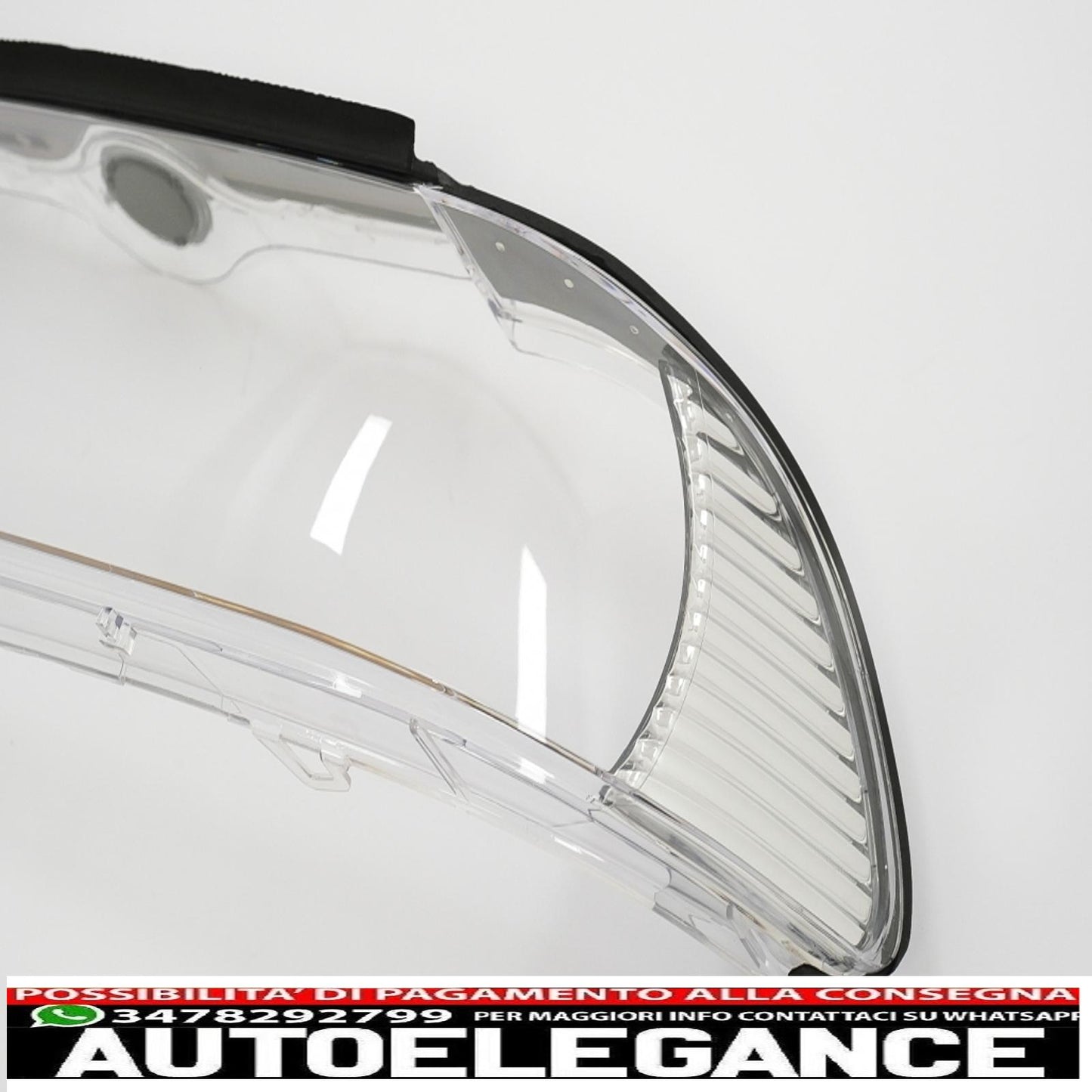 Clear left front headlight lens suitable for bmw 5 series e39 (1995-2000) 