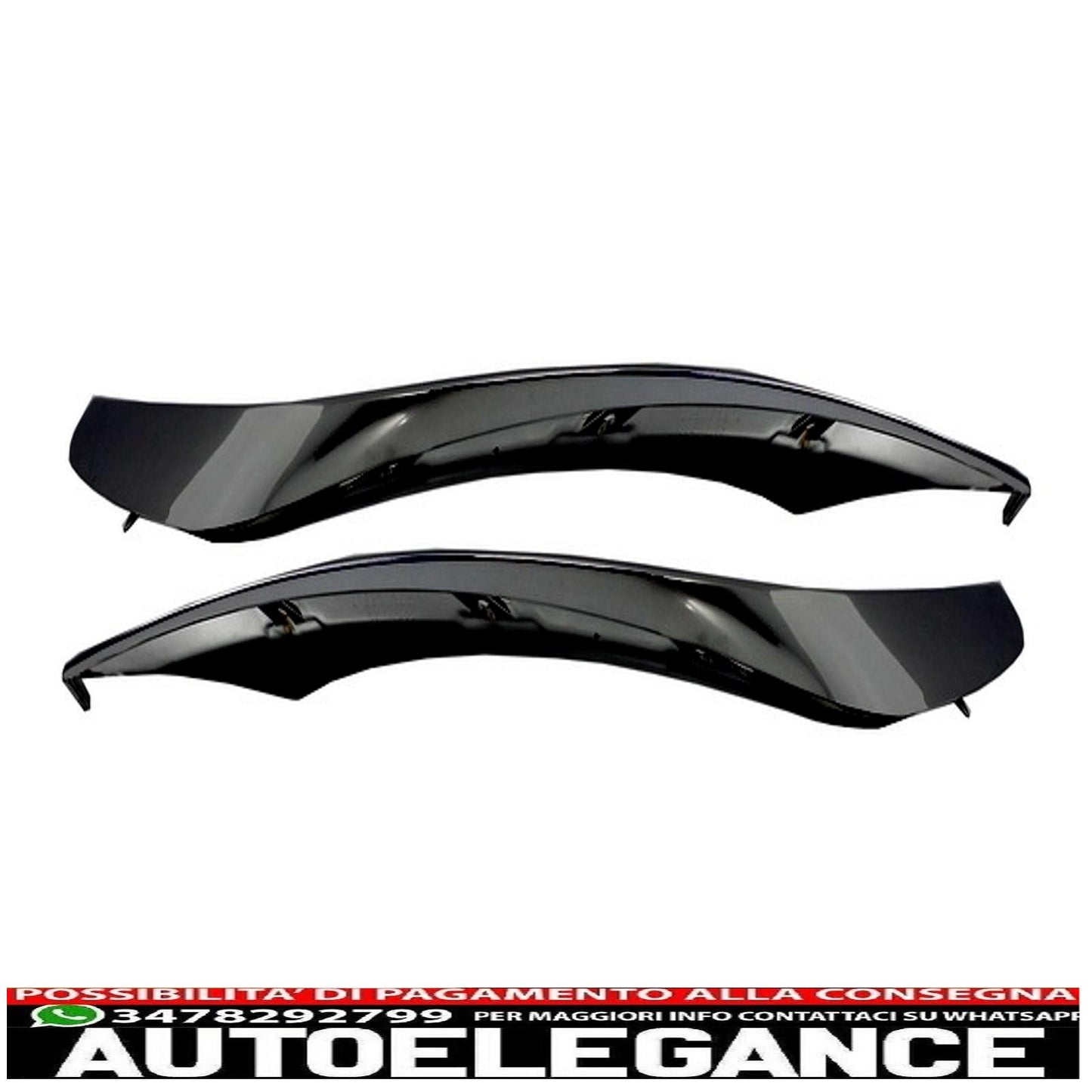 Alette splitter per paraurti anteriore adatte per mercedes w222 classe s s63 design (2013-up) edizione nera AUTOELEGANCERICAMBI